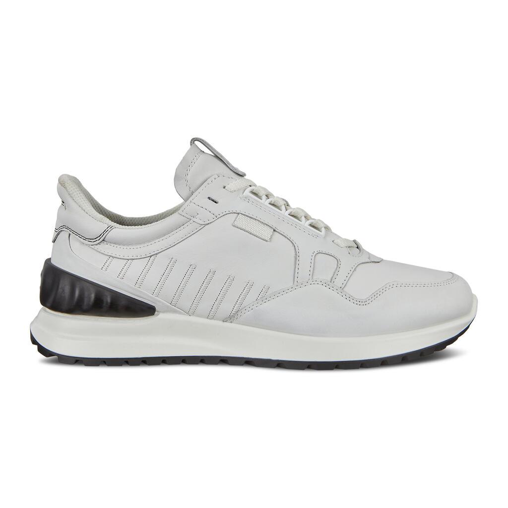 Ecco Astir Mens Sneakers In Black/White Sales - India DYW-715830